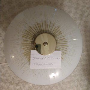 VINTAGE MCM GLASS CEILING SHADE